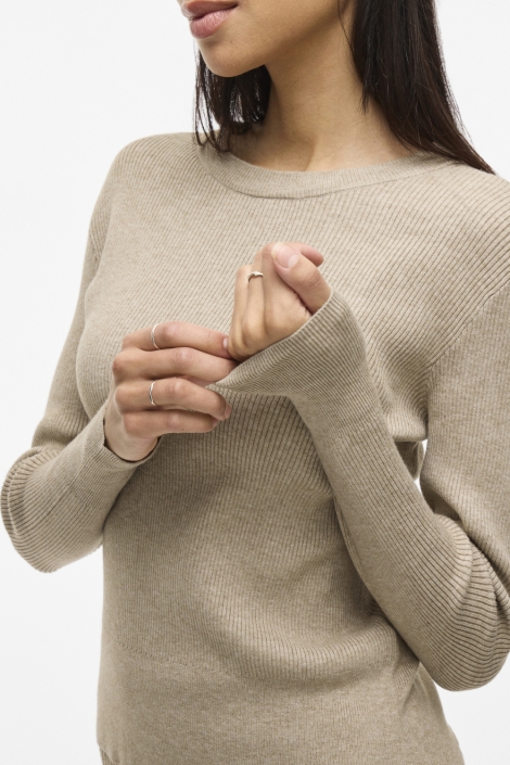 Vila vicomfy o-neck l/s knit top- noos